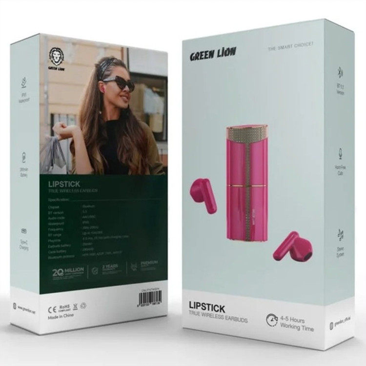 هندزفری بلوتوثی رژلب گرین لاین Green Lipstick True Wireless Earbuds
