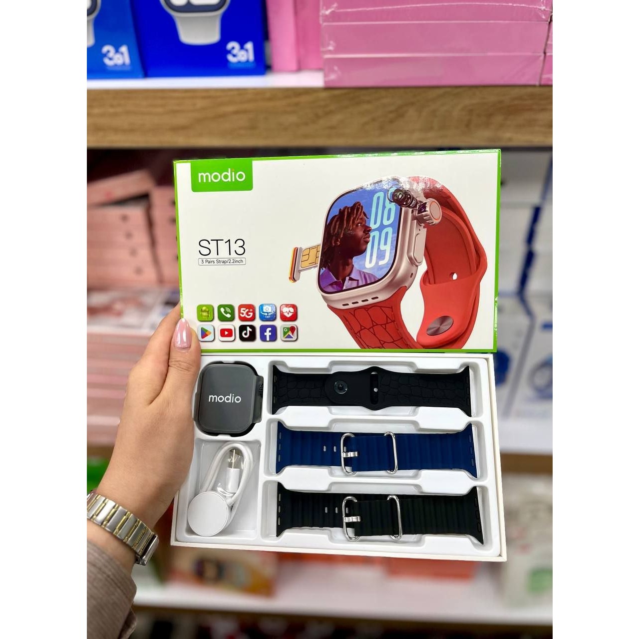 ساعت سیم کارت خور حافظه 64 گیگ MODIO ST13 4G