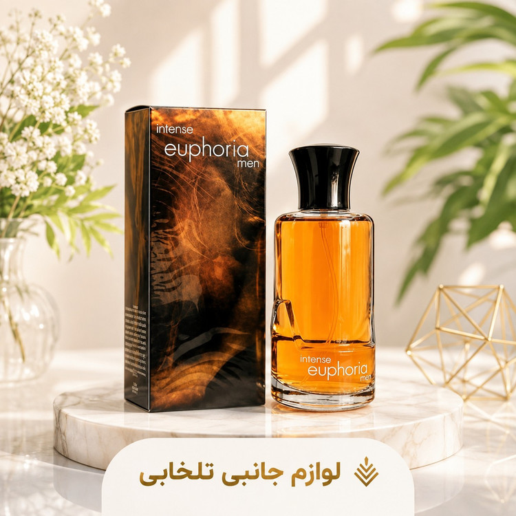 ادکلن مردانه ایفوریا اینتنس EUPHORIA INTENSE،محصول شرکت لوکا بوسی با رایحه ای گرم و تلخ حجم 100 میلی لیتر (تخفیف ویژه)
