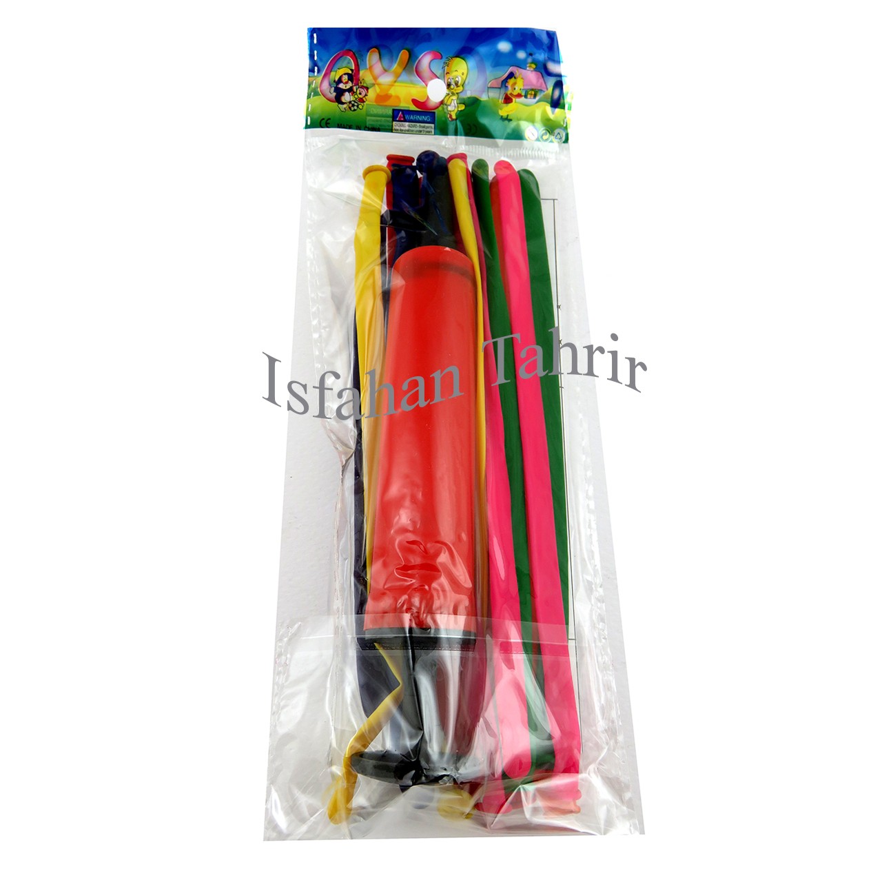 بادکنک ماری 10 عددی به همراه تلمبه رنگی و یک ورق آموزشی،مناسب برای دیزاین جشن تولد کودکان،تزئین تولد،مراسم عروسی و...