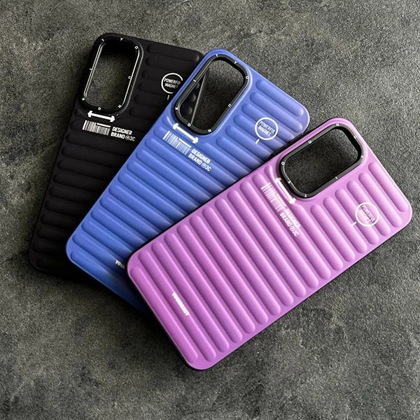 کاور یانگ کیت YOUNGKIT طرح برجسته دور سیلیکونی مدل کرکره مناسب برای گوشی موبایل Samsung Galaxy A55
