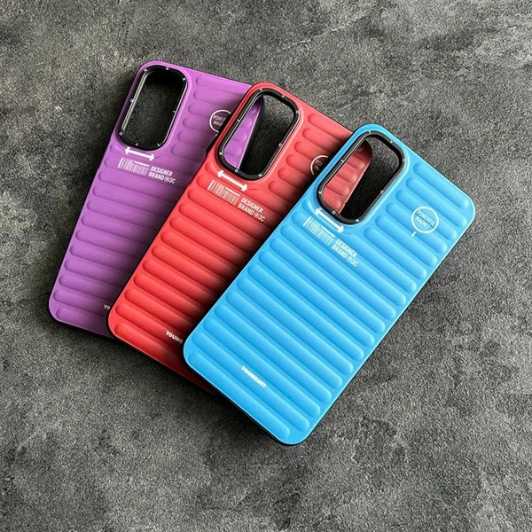 کاور یانگ کیت YOUNGKIT طرح برجسته دور سیلیکونی مدل کرکره مناسب برای گوشی موبایل Samsung Galaxy A55