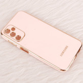 قاب گوشی ژله ای مای کیس گلد لاین دور طلایی براق محافظ لنز دار برای گوشی Samsung galaxy A14 4G-5G