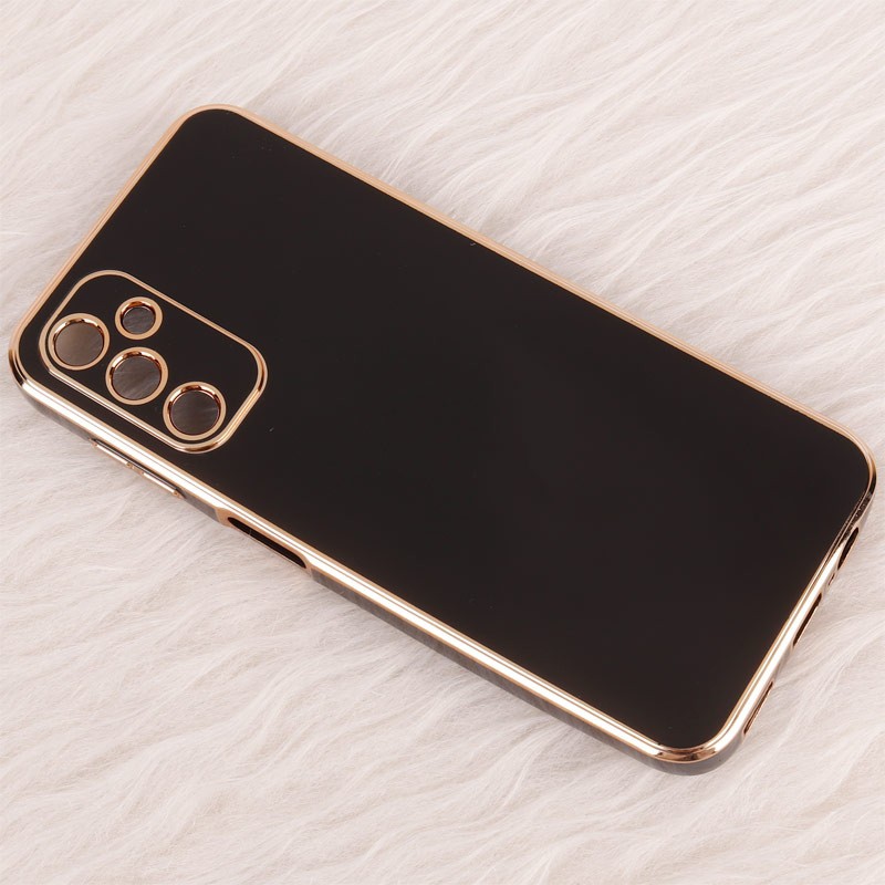 قاب گوشی ژله ای مای کیس گلد لاین دور طلایی براق محافظ لنز دار برای گوشی Samsung galaxy A14 4G-5G
