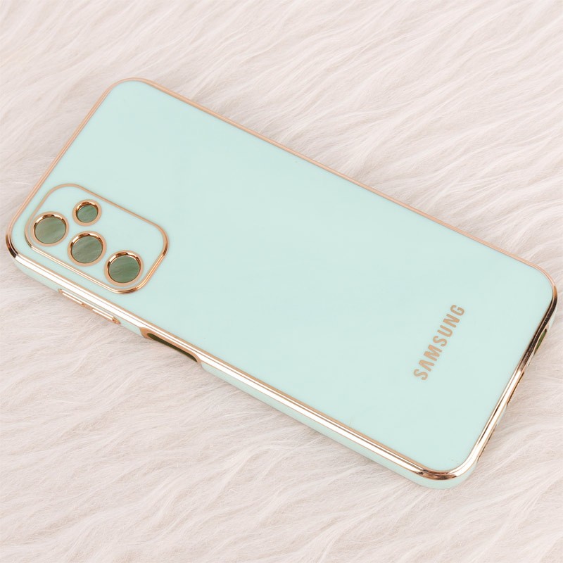 قاب گوشی ژله ای مای کیس گلد لاین دور طلایی براق محافظ لنز دار برای گوشی Samsung galaxy A14 4G-5G