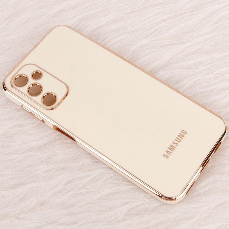 قاب گوشی ژله ای مای کیس گلد لاین دور طلایی براق محافظ لنز دار برای گوشی Samsung galaxy A14 4G-5G