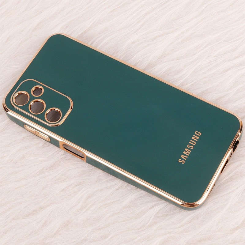 قاب گوشی ژله ای مای کیس گلد لاین دور طلایی براق محافظ لنز دار برای گوشی Samsung galaxy A14 4G-5G
