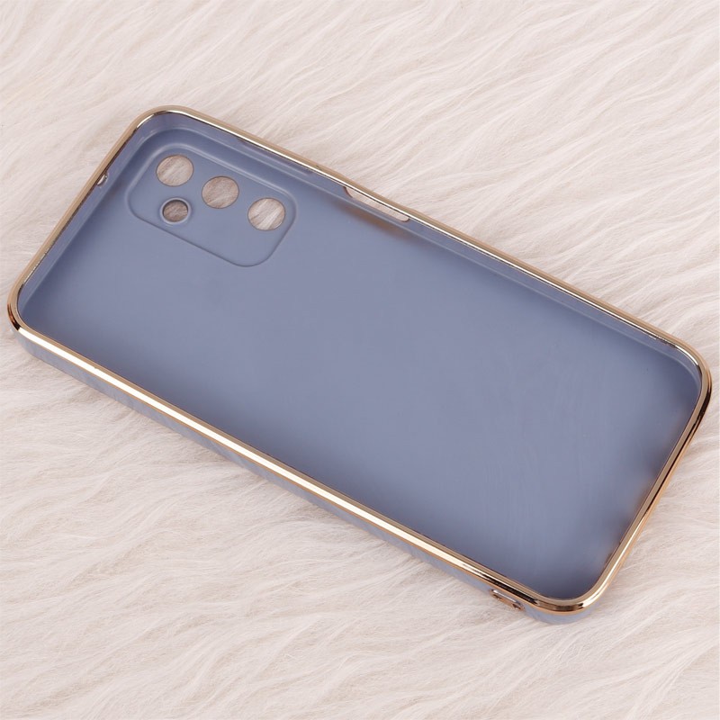 قاب گوشی ژله ای مای کیس گلد لاین دور طلایی براق محافظ لنز دار برای گوشی Samsung galaxy A14 4G-5G