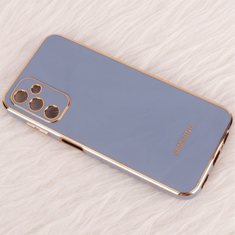 قاب گوشی ژله ای مای کیس گلد لاین دور طلایی براق محافظ لنز دار برای گوشی Samsung galaxy A14 4G-5G
