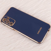 قاب گوشی ژله ای مای کیس گلد لاین دور طلایی براق محافظ لنز دار برای گوشی Samsung galaxy A14 4G-5G