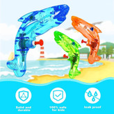 تفنگ آبپاش فانتزی کیوت و بانمک طرح کوسه (4.3 اینچی) مدل BB533،دارای بدنه پلاستیکی شفاف،مناسب برای تمامی رده های سنی
