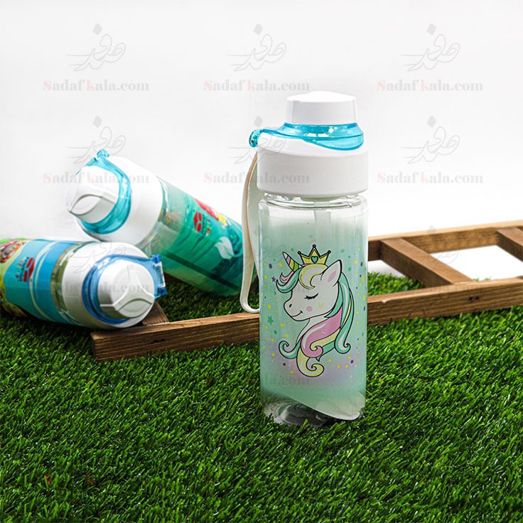 بطری آب انرژی شخصیت کارتونی بدون نی برند مانیا MANIA کد 103813 حجم 430 میلی لیتر بسته 1 عددی (قمقمه فانتزی دانش آموزی)