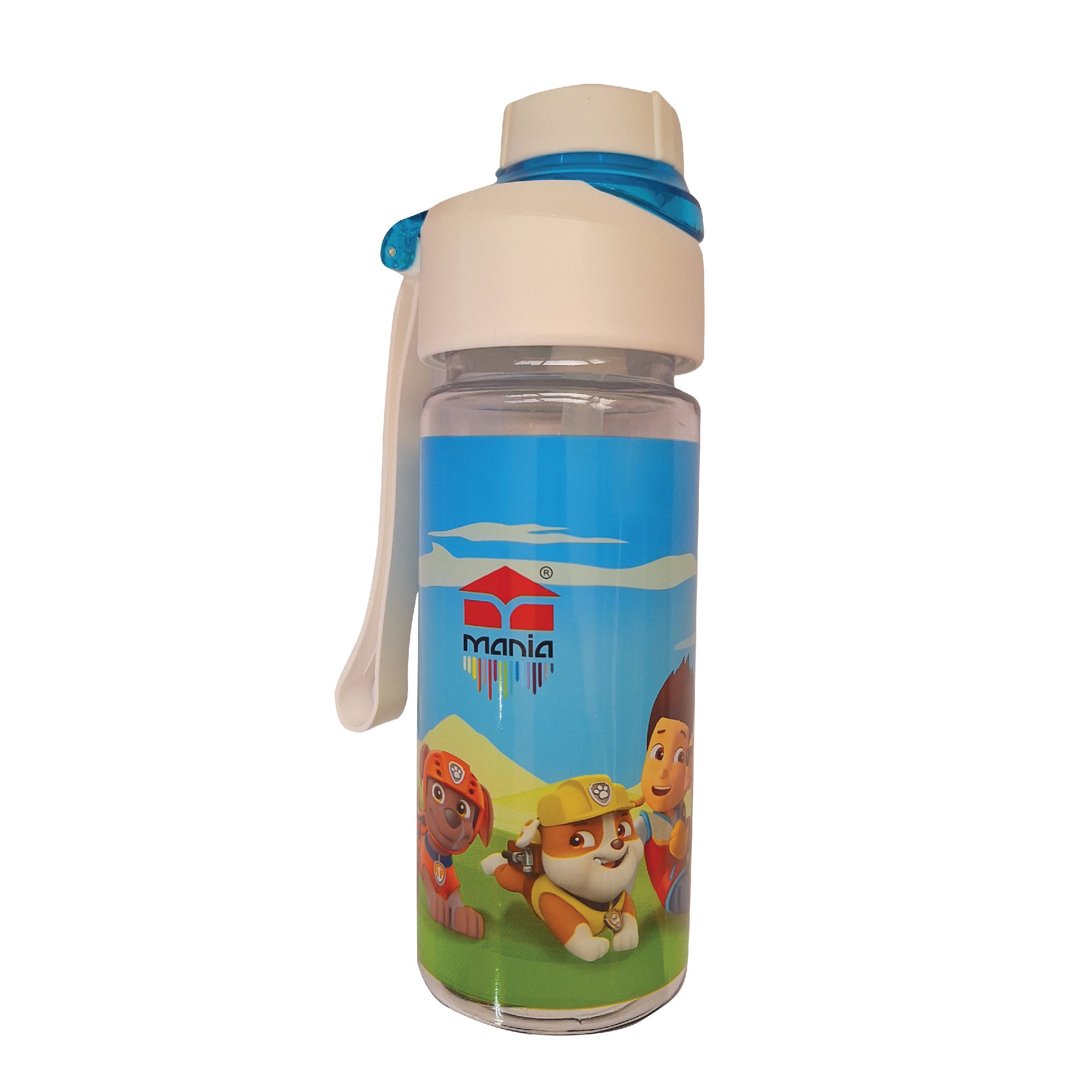 بطری آب انرژی شخصیت کارتونی بدون نی برند مانیا MANIA کد 103813 حجم 430 میلی لیتر بسته 1 عددی (قمقمه فانتزی دانش آموزی)