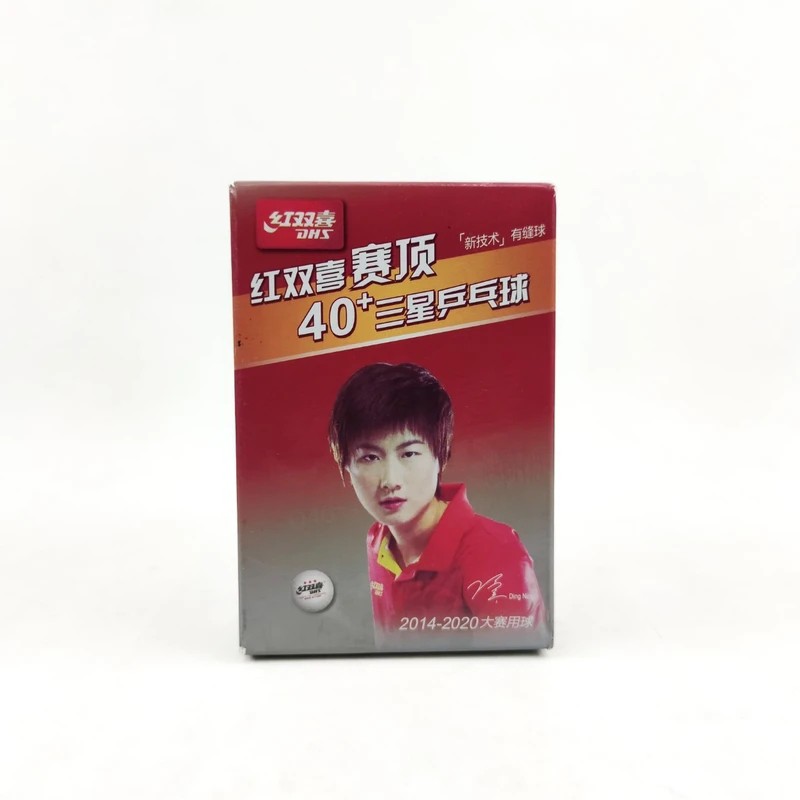 توپ پینگ پنگ اورجینال سه ستاره دی اچ اس DHS مدل CD40A،دارای قطر استاندارد جدید 40+ میلی متر،سری حرفه ای،بسته 1 عددی