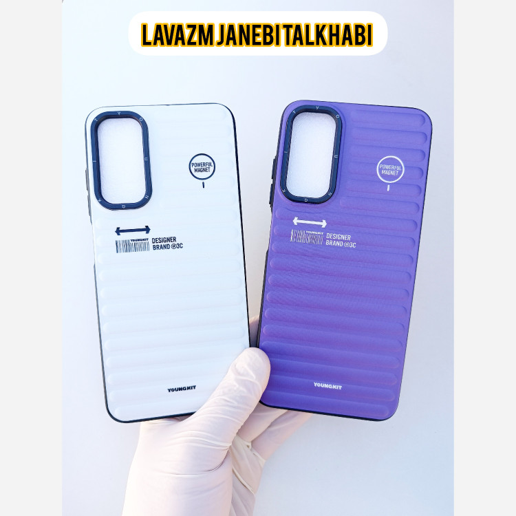 کاور یانگ کیت YOUNGKIT طرح برجسته دور سیلیکونی مدل کرکره مناسب برای گوشی موبایل Samsung Galaxy A05s