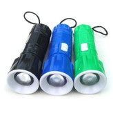 چراغ قوه بند دار پلاستیکی زوم دار (قابلیت تنظیم کانون) برند SOOYA مدل SY-306 قابل استفاده در باغ،خودرو،کوهنوردی و...