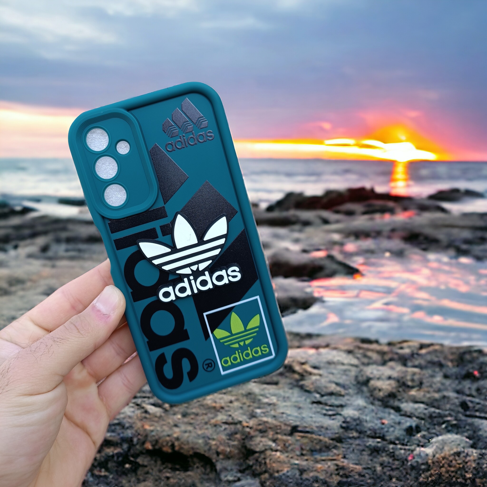 قاب سولید کیس محافظ لنزدار طرح آدیداس (Adidas) مناسب برای Samsung galaxy A24-A24 4G-A15 4g-5g