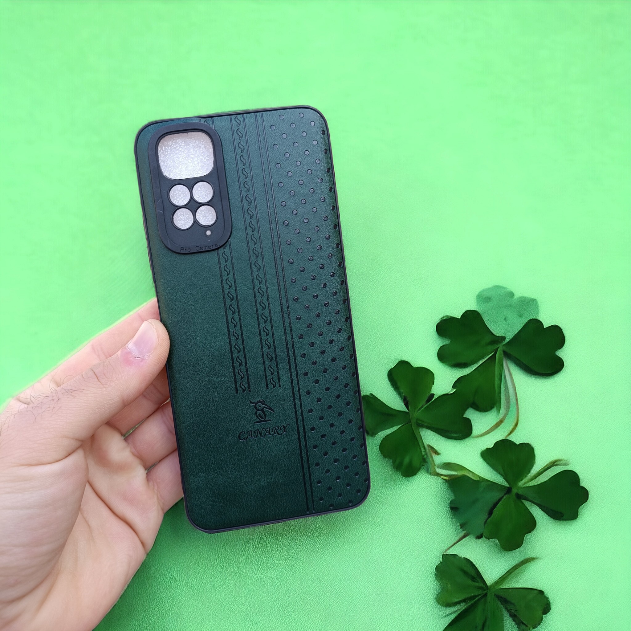 قاب چرمی انعطاف پذیر محافظ لنزدار مدل CANARY مناسب برای گوشی Xiaomi Redmi Note 11 4g-note 11s