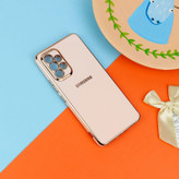 قاب گوشی ژله ای مای کیس گلد لاین دور طلایی براق محافظ لنز دار برای گوشی Samsung Galaxy A53 5g
