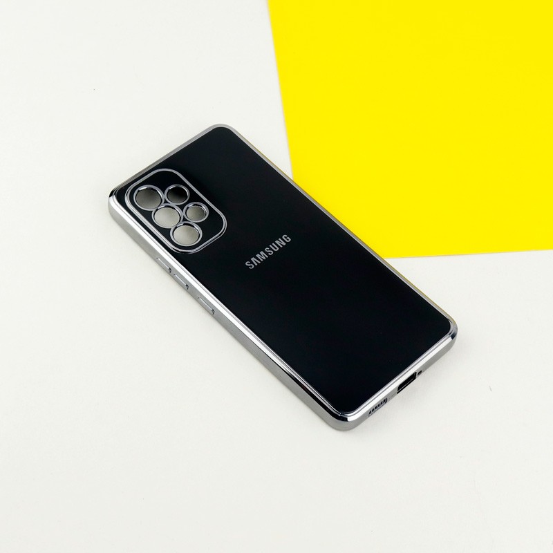 قاب گوشی ژله ای مای کیس گلد لاین دور طلایی براق محافظ لنز دار برای گوشی Samsung Galaxy A53 5g