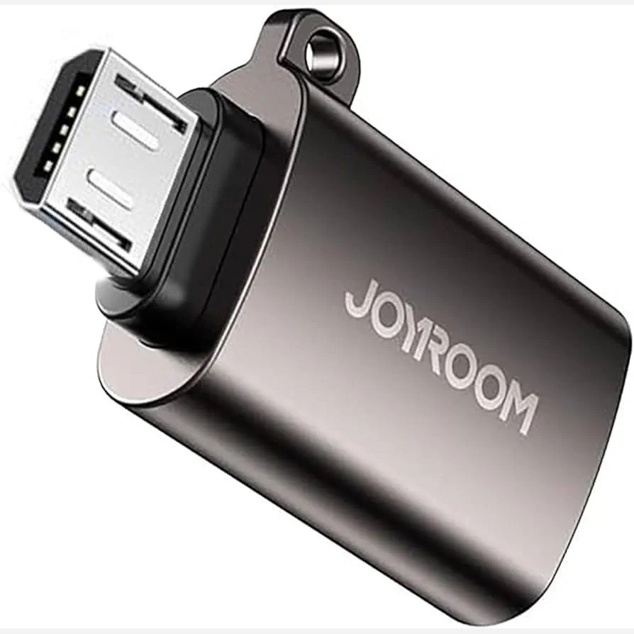 تبدیل او تی جی OTG میکرو به USB جویروم Joyroom S-H153،مناسب جهت اتصال کیبورد،موس،دسته بازی،فلش مموری و... (تبدیل otg)