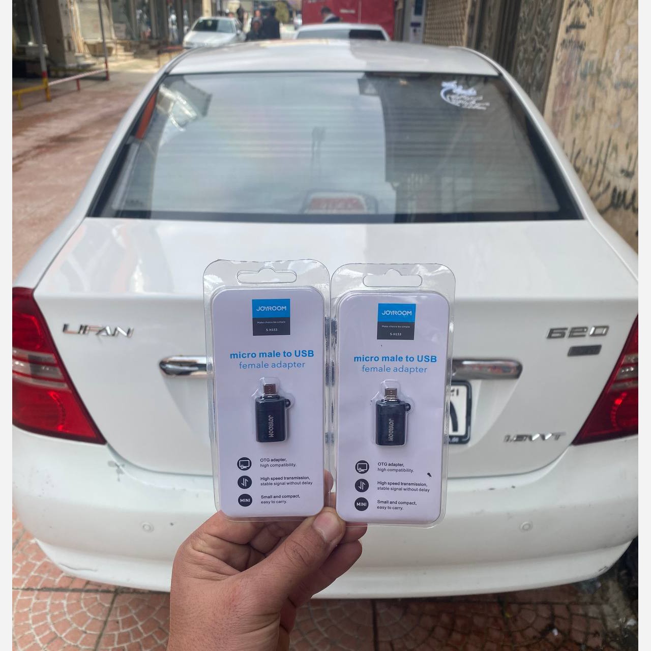 تبدیل او تی جی OTG میکرو به USB جویروم Joyroom S-H153،مناسب جهت اتصال کیبورد،موس،دسته بازی،فلش مموری و... (تبدیل otg)
