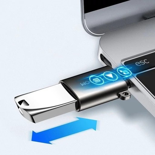 تبدیل او تی جی OTG تایپ سی به USB جویروم Joyroom S-H151،مناسب جهت اتصال کیبورد،موس،دسته بازی،فلش مموری و... (تبدیل otg)