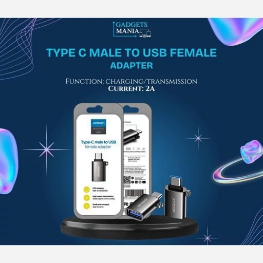 تبدیل او تی جی OTG تایپ سی به USB جویروم Joyroom S-H151،مناسب جهت اتصال کیبورد،موس،دسته بازی،فلش مموری و... (تبدیل otg)