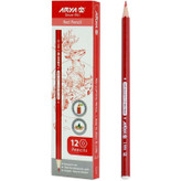 مداد قرمز آریا ARIYA کد 3002 مدل non-toxic بسته 12 عددی