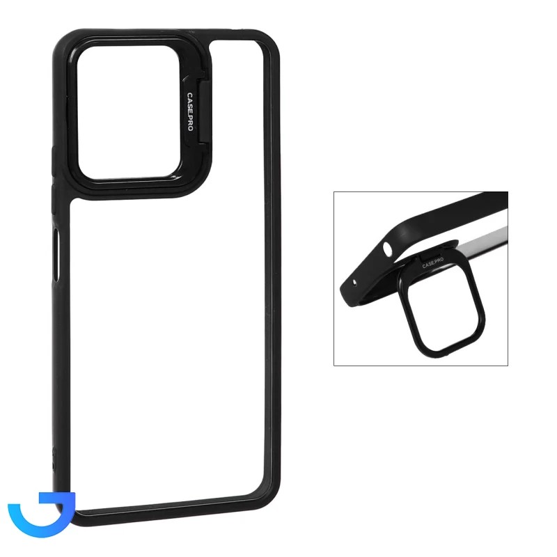 قاب شفاف مدل Case Pro استند شو مناسب برای Xiaomi Redmi 13C-Poco C65