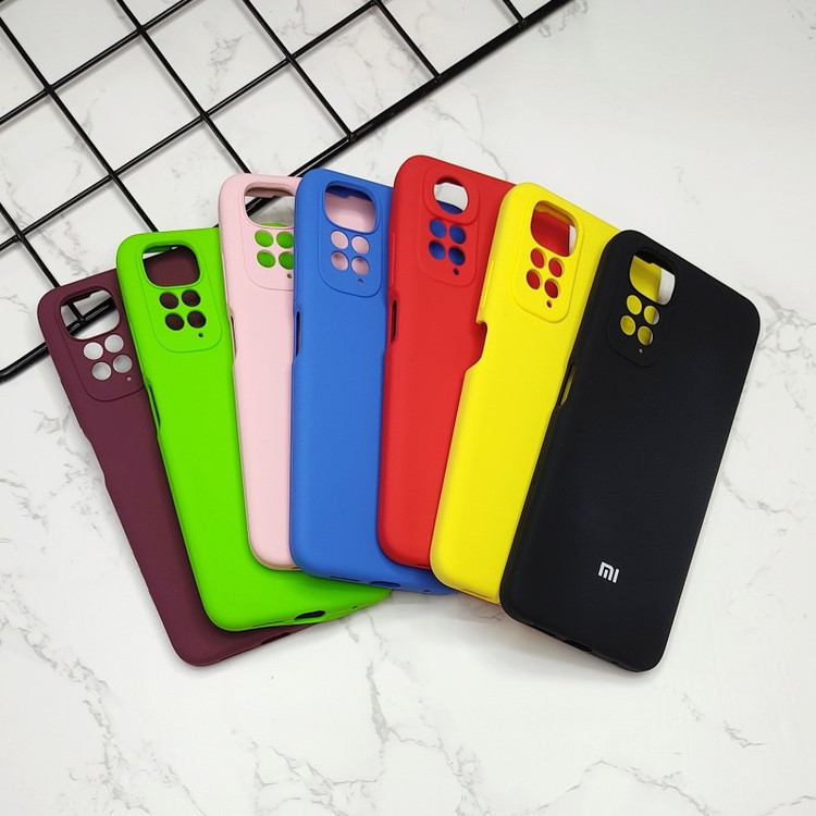 قاب سیلیکونی اورجینال پاک کنی محافظ لنز دار مناسب برای گوشی موبایل Xiaomi Redmi Note 11 4g-Note 11s
