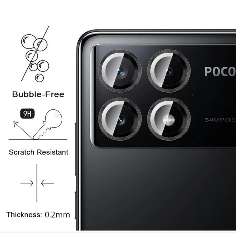 محافظ لنز دوربین مدل رینگی مناسب برای گوشی Xiaomi Poco X6 Pro 5G