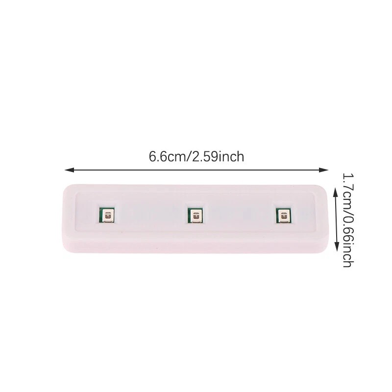 چراغ کوچک UV (فرا بنفش) مناسب برای تست پول و نصب گلس UV،دارای 3 عدد LED با نور فرا بنفش،کیفیت ساخت بالا،بسته 1 عددی
