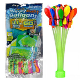 ابزار شوخی بادکنک آبی مدل happy baby balloons مجموعه 111 عددی،همراه با رابط اتصال به شلنگ
