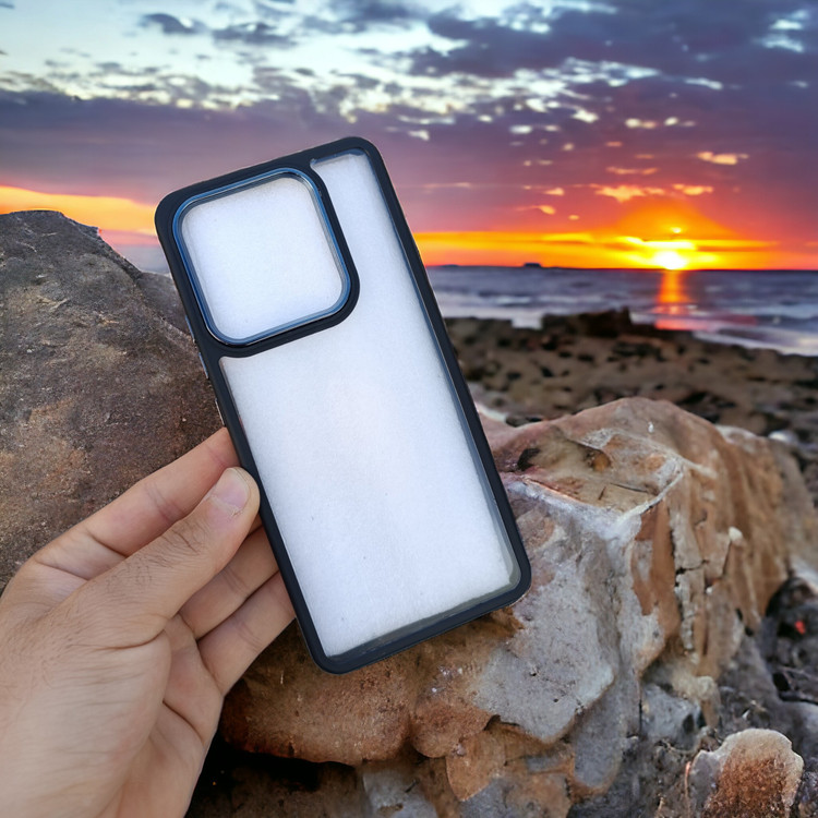 کاور شفاف دکمه فلزی مدل New Skin مناسب برای گوشی موبایل Redmi Note 13 4g