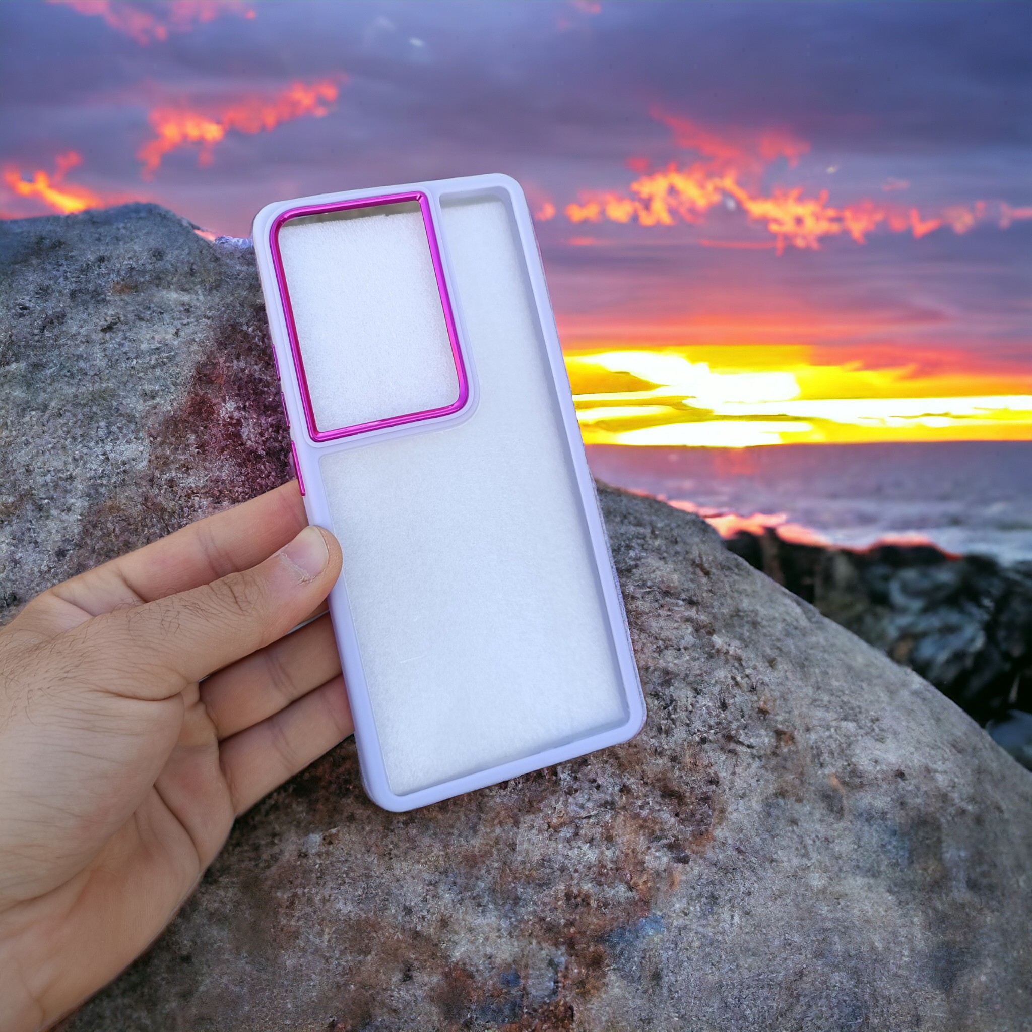 کاور شفاف دکمه فلزی مدل New Skin مناسب برای گوشی موبایل Redmi Note 13 Pro 4G-Poco M6 Pro 4G