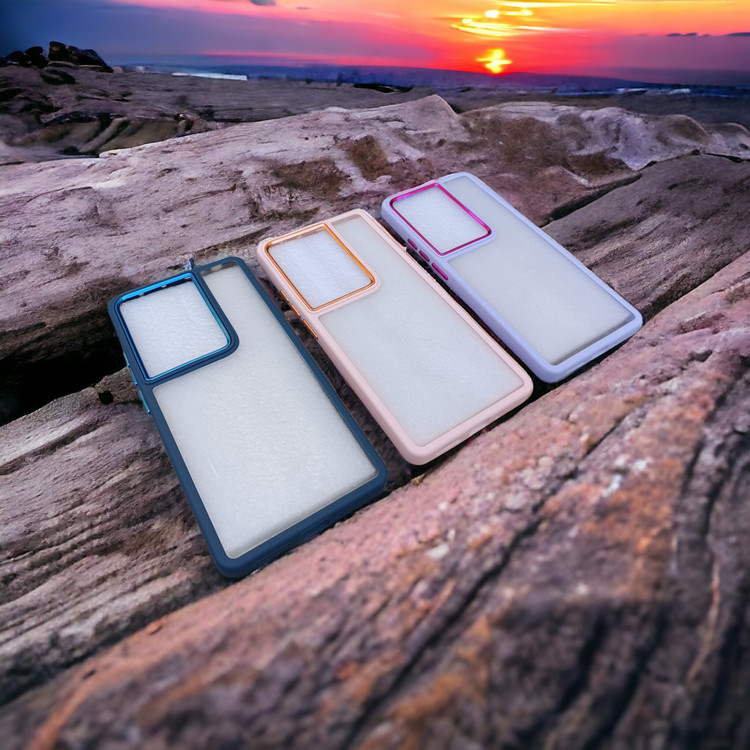 کاور شفاف دکمه فلزی مدل New Skin مناسب برای گوشی موبایل Redmi Note 13 Pro 4G-Poco M6 Pro 4G