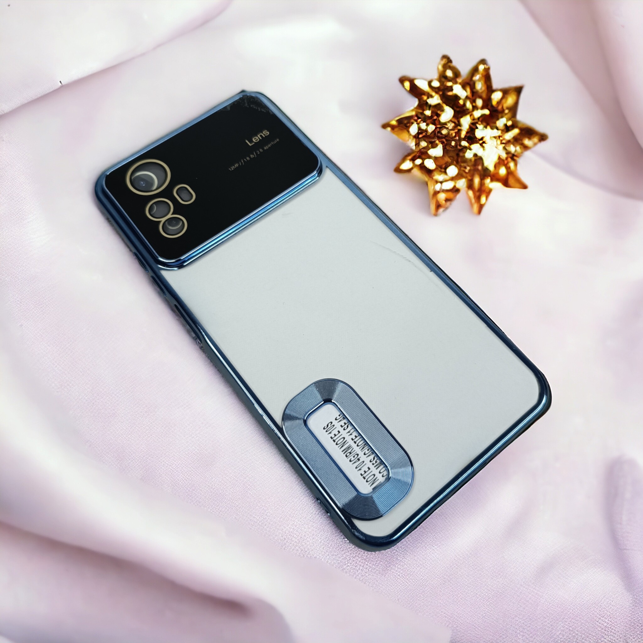 قاب شفاف الکترو محافظ لنز دار مناسب برای Xiaomi Redmi Note 12s
