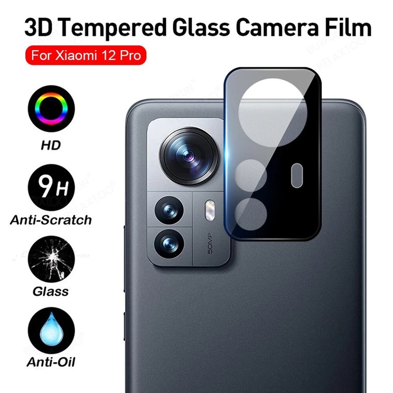 محافظ لنز 9H شیشه ای Xiaomi Redmi Note 12s مدل 3D