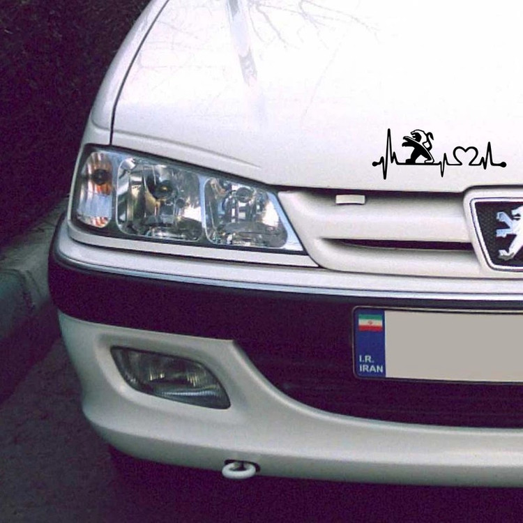 برچسب بدنه خودرو ماتریسیو طرح ماشین پژو پارس کد M94 مقاوم در برابر آب و شستشو،همراه با سلفون جهت نصب آسان،مجموعه 3 عددی