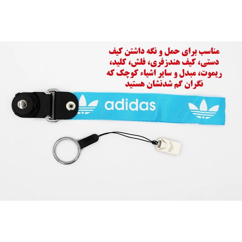 بند آویز مچی موبایل مدل دستی (جلوگیری کردن از افتادن گوشی) دارای حلقه جدا شونده،مناسب برای موبایل،تبلت،کلید،فلش و...