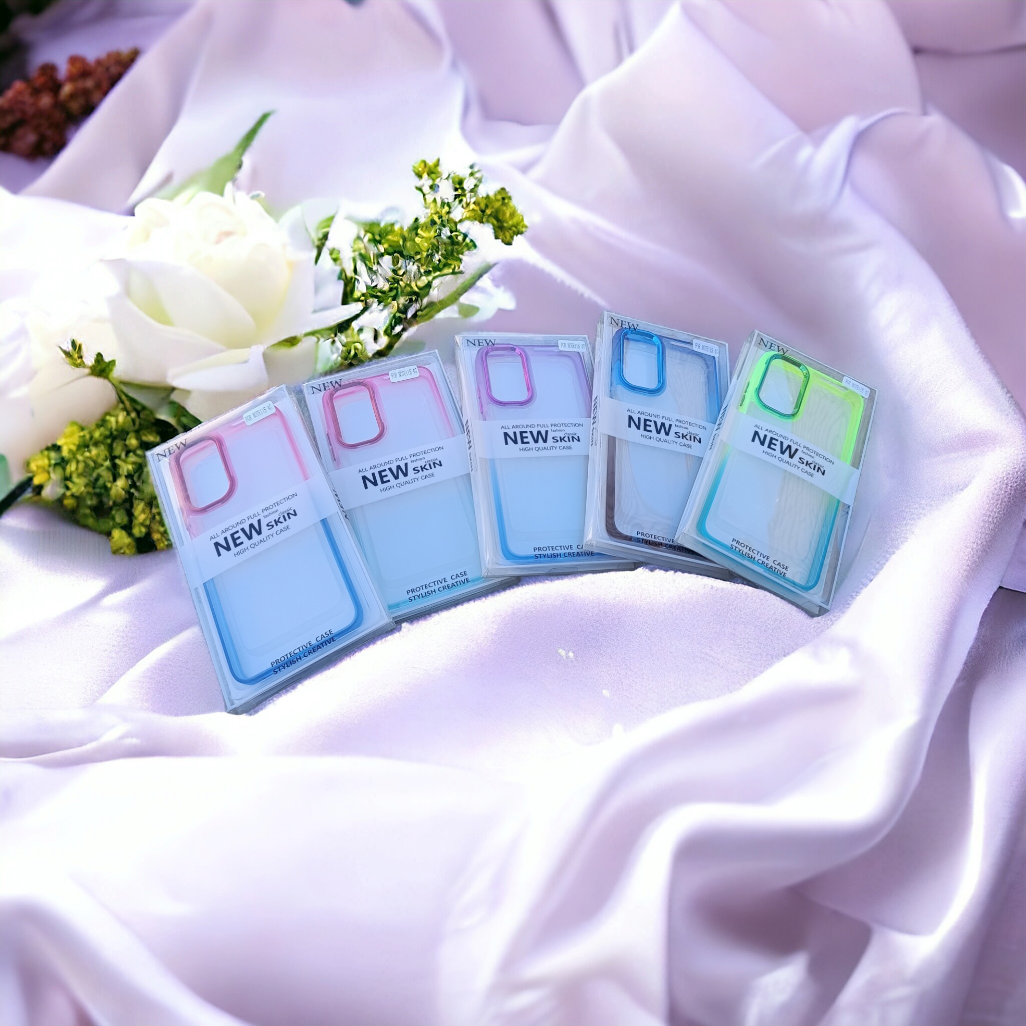 کاور شفاف دکمه فلزی دو رنگ مدل New Skin مناسب برای گوشی Xiaomi Redmi Note 11 4g-note 11s