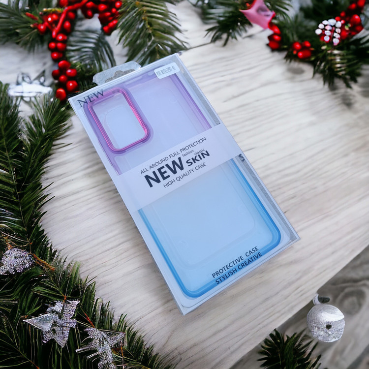 کاور شفاف دکمه فلزی دو رنگ مدل New Skin مناسب برای گوشی Xiaomi Redmi Note 11 Pro 4g-5g 2022-12 Pro 4g