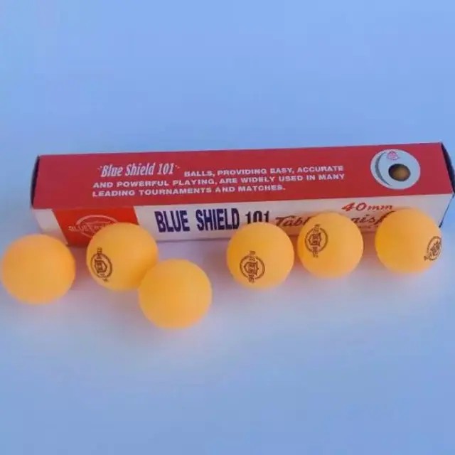 توپ پینگ پنگ بلو شیلد Blue Shield مدل 101 بسته 6 عددی/دارای طراحی بدون درز برای پرواز یکنواخت و دقیق (تخفیف ویژه)