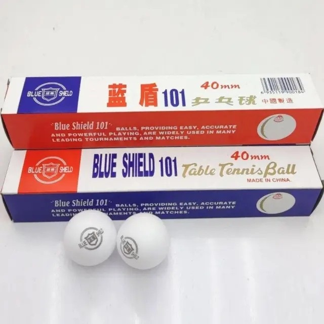 توپ پینگ پنگ بلو شیلد Blue Shield مدل 101 بسته 6 عددی/دارای طراحی بدون درز برای پرواز یکنواخت و دقیق (تخفیف ویژه)