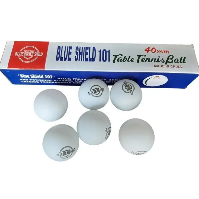 توپ پینگ پنگ بلو شیلد Blue Shield مدل 101 بسته 6 عددی/دارای طراحی بدون درز برای پرواز یکنواخت و دقیق (تخفیف ویژه)