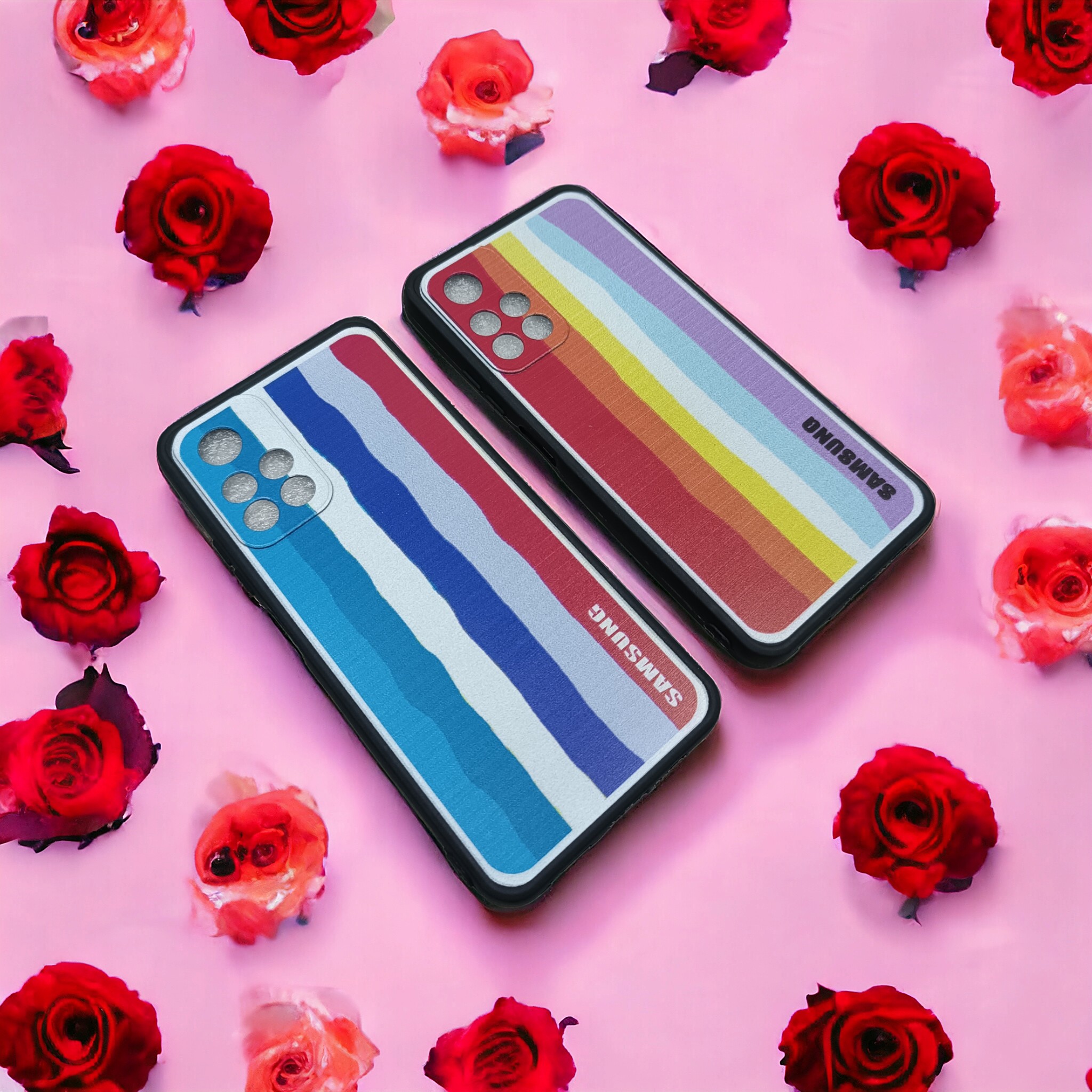 کاور رنگین کمانی ژله ای محافظ لنز دار مناسب برای گوشی Poco M4 Pro 5g-Redmi Note 11 5g