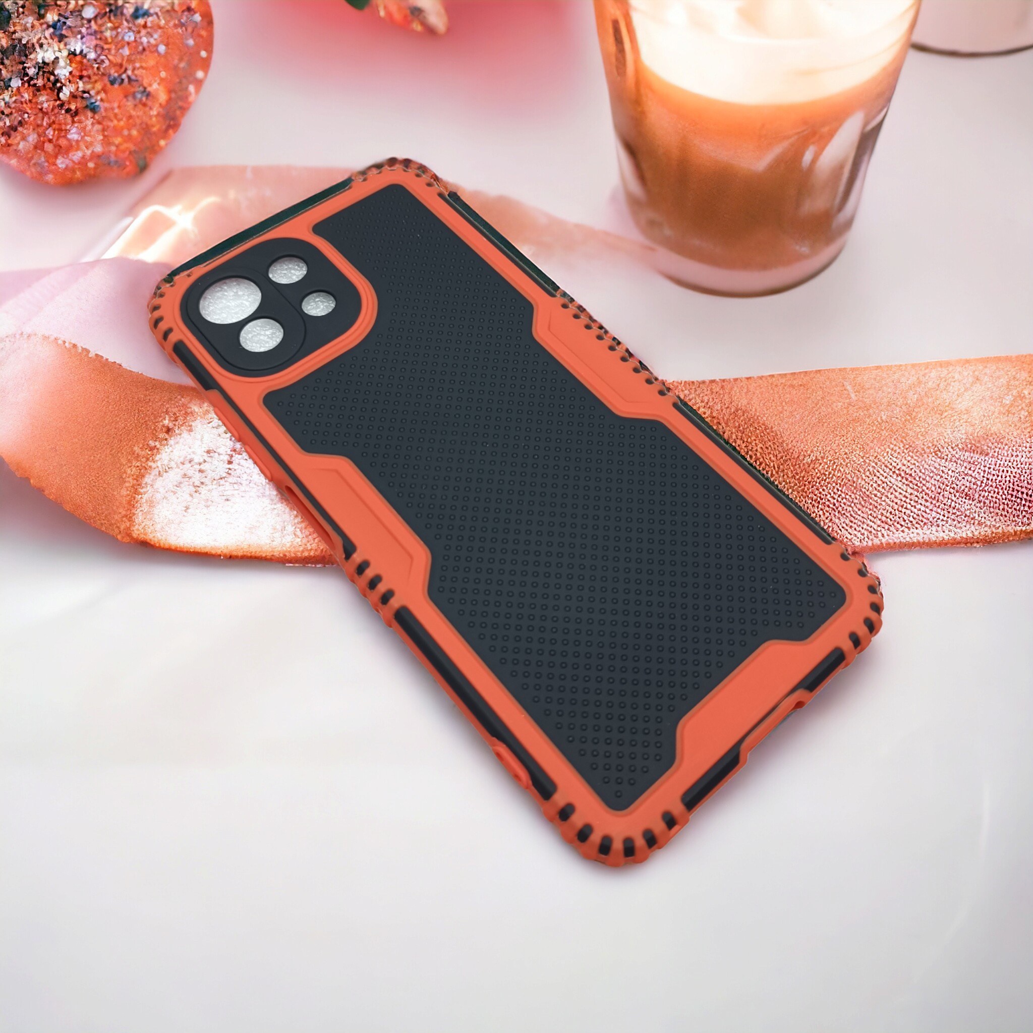 قاب فانتزی محافظ لنز دار دور رنگی مناسب برای گوشی Xiaomi Mi 11 LITE