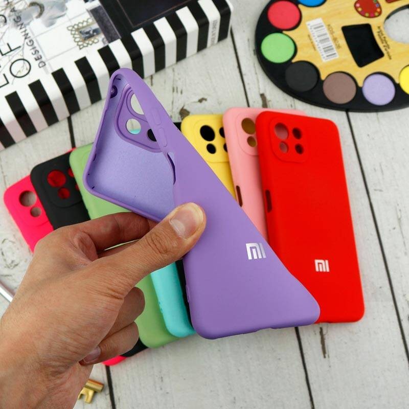 قاب سیلیکونی معمولی محافظ لنزدار مناسب برای گوشی موبایل Xiaomi Mi 11 LITE