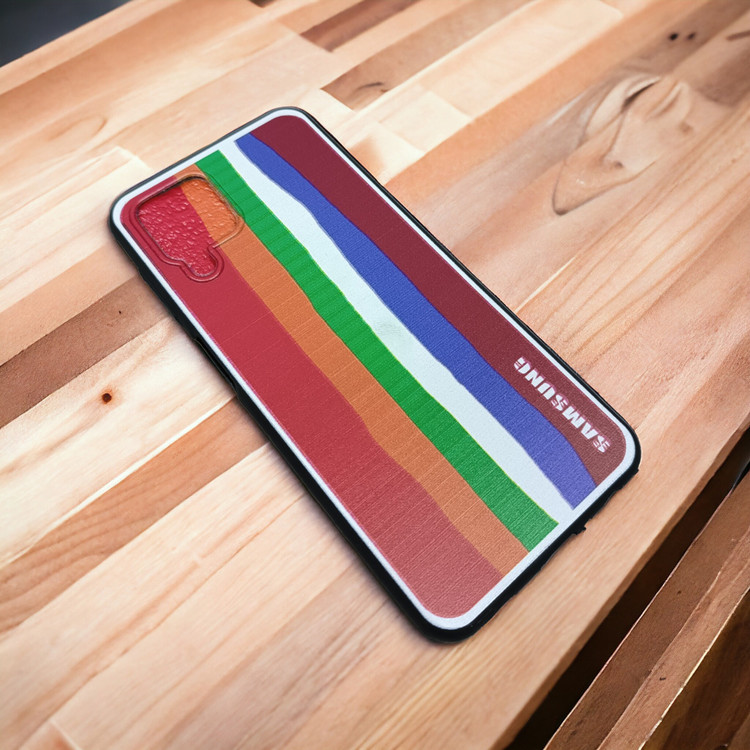 کاور رنگین کمانی ژله ای مناسب برای گوشی موبایل Samsung Galaxy A22 4G